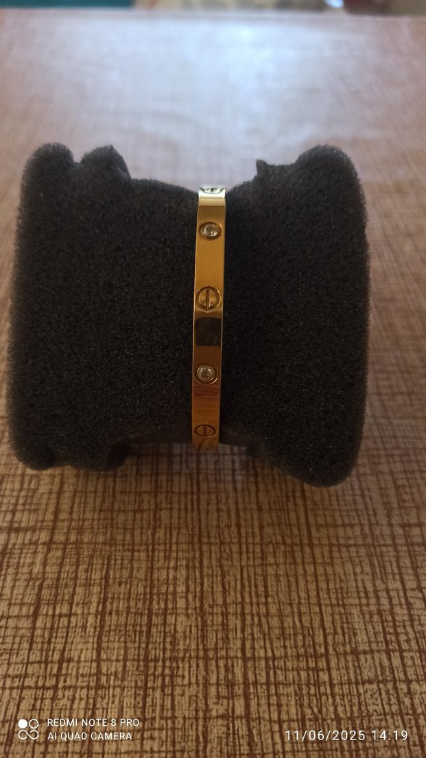 Klasik Zarif Altın Renkli Kemerli Bileklik - Görsel 5