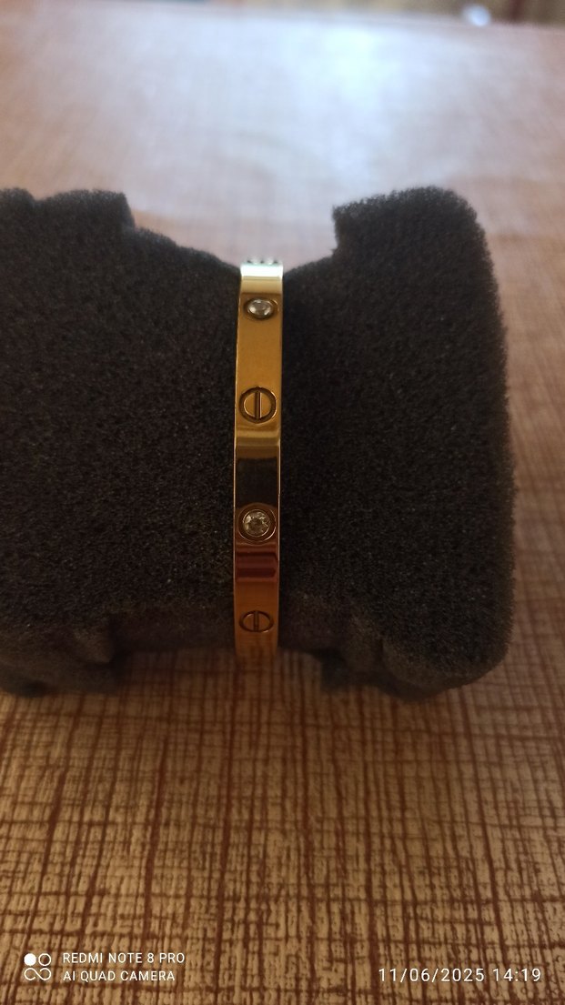 Klasik Zarif Altın Renkli Kemerli Bileklik - Görsel 2