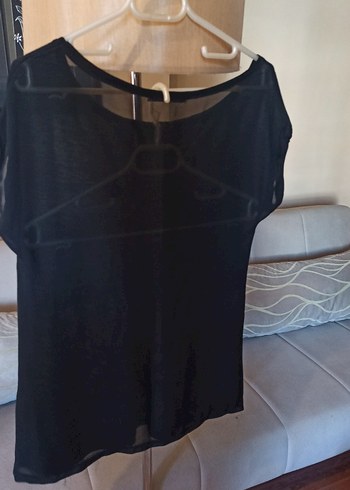 Zincir Detaylı Baskılı Siyah Punk Tişört - Görsel 6