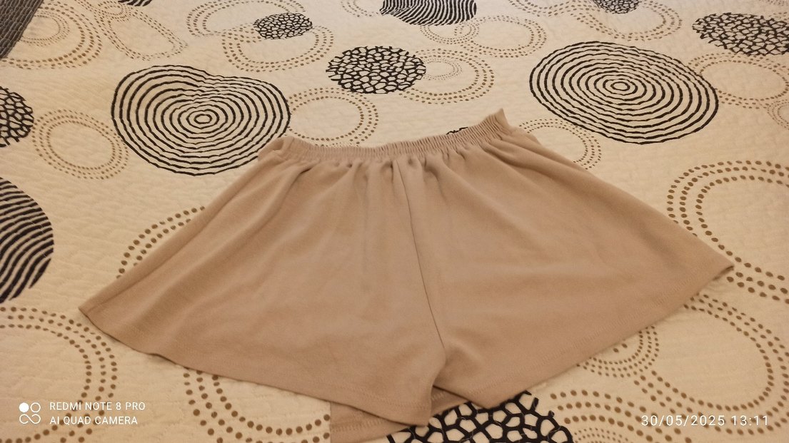 Bej rengi şort etek - Görsel 4