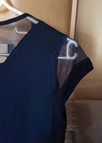 Koyu Mavi yani lacivert Salaş  Kadın Bluz - Görsel 7