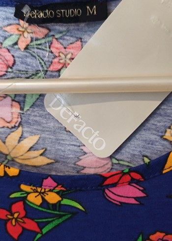 Cıvıl cıvıl Çiçek Desenli Bohem Renkli yazlık Elbise - Görsel 7