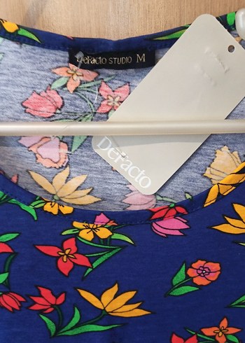 Cıvıl cıvıl Çiçek Desenli Bohem Renkli yazlık Elbise - Görsel 8