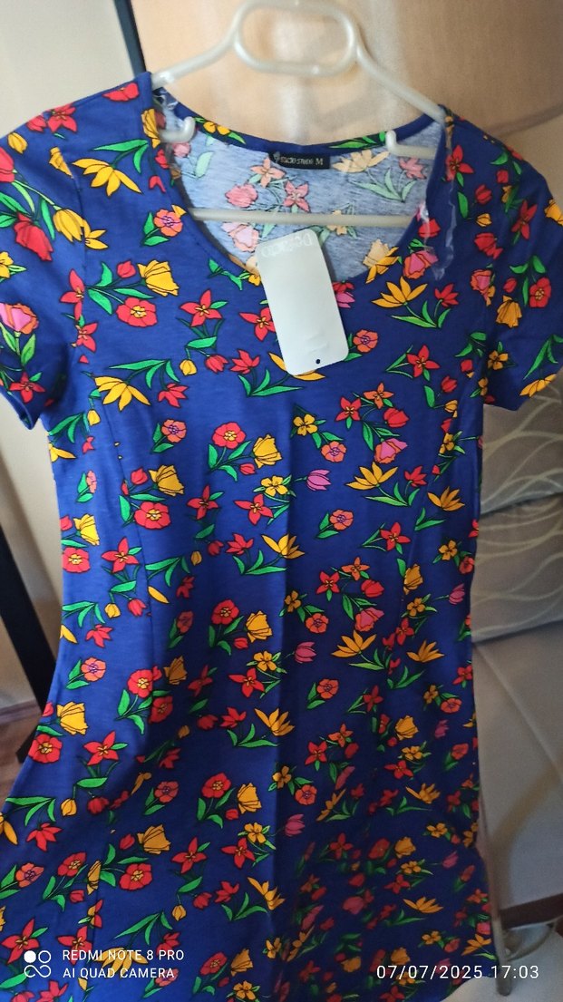 Cıvıl cıvıl Çiçek Desenli Bohem Renkli yazlık Elbise - Görsel 5