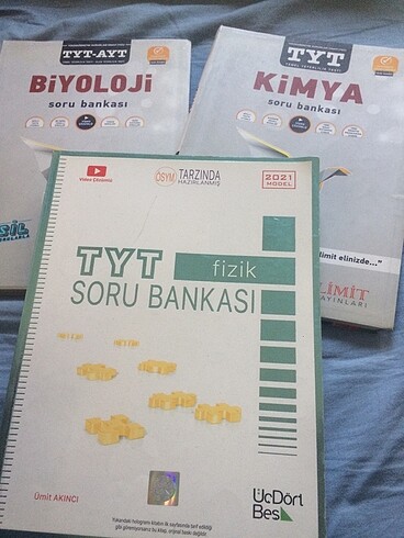 FİZİK KİMYA BİYOLOJİ SORU BANKASI 3 KİTAP