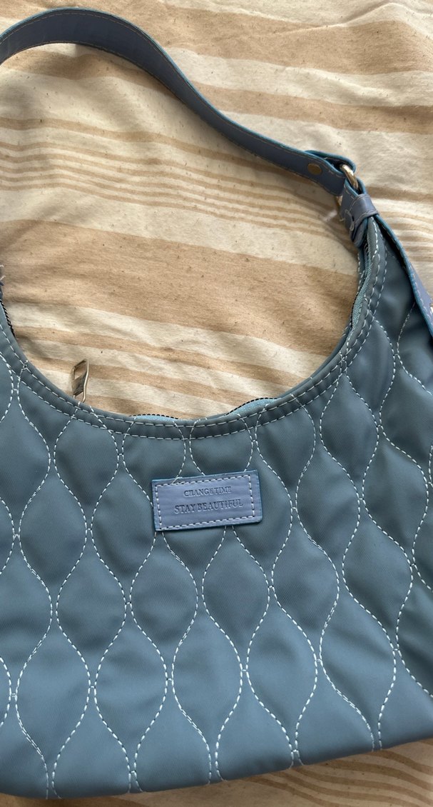 Tokalı Mavi Kadın Omuz Çantası - Görsel 2