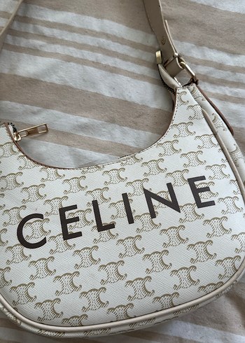 Celine Beyaz Buckle'lı Celine Kadın Çanta
