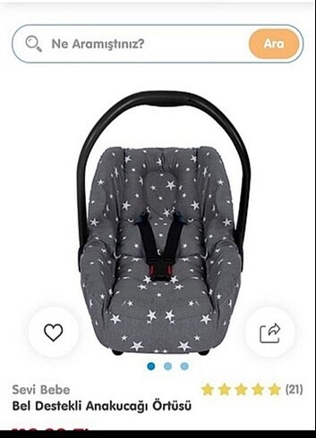 Sevi Bebe Puset örtüsü ve minderi