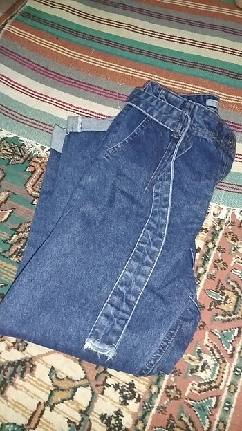 Yüksek bel Mom jean