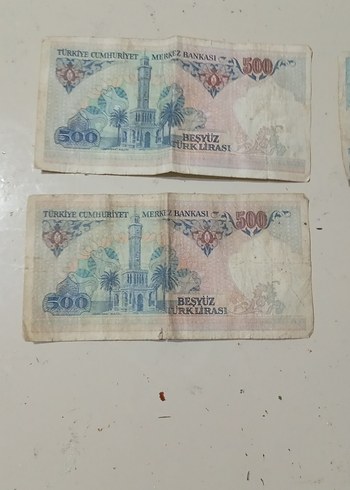 500 Türk Lirası Eski Banknotlar