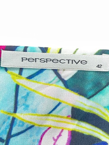 42 Beden çeşitli Renk Perspective Kısa Elbise %70 İndirimli.
