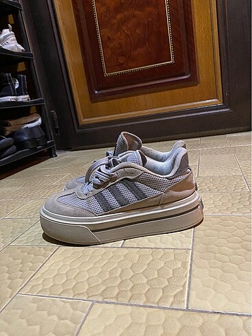 38 Beden gri Renk platform adidas spor ayakkabı