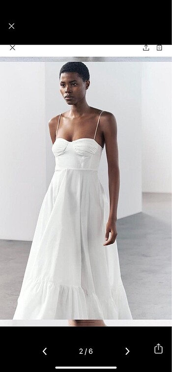 Zara poplin elbise