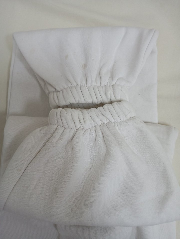 Beyaz Rahat Kesim Kadın Eşofman Altı - Görsel 3