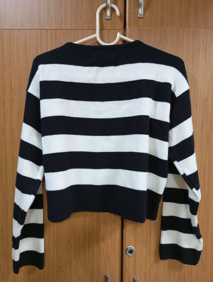 Çizgili Kadın Hırka - Görsel 2