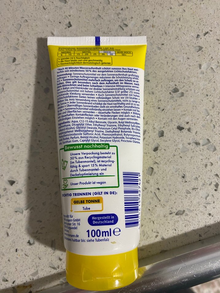 Sunozon Güneş Kremi SPF 50 - 100 ml - Görsel 3