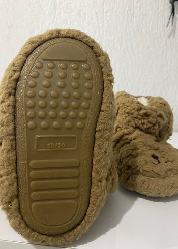 Kız Çocuk Kahverengi Kürklü Sıcak Panduf - Görsel 3