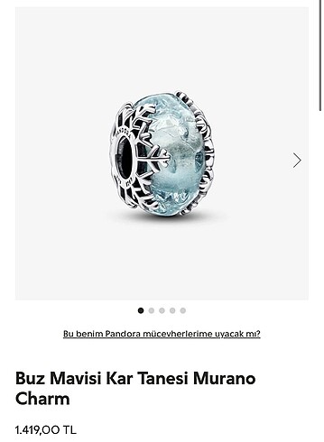 Beden Pandora Murano Charm