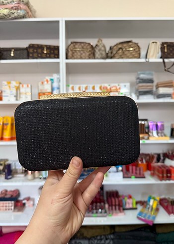 Siyah abiye çantası - Görsel 4