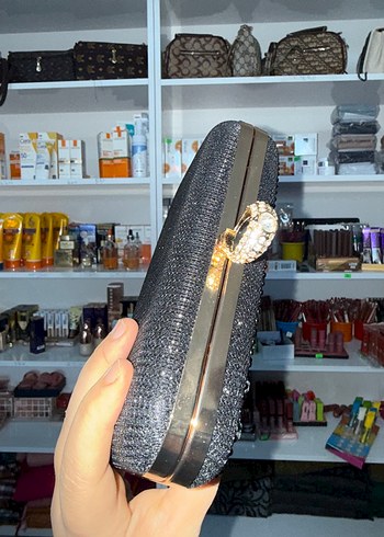 Siyah abiye çantası - Görsel 3