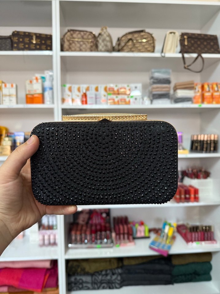 Siyah abiye çantası - Görsel 5