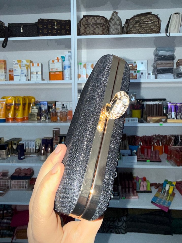 Siyah abiye çantası - Görsel 3