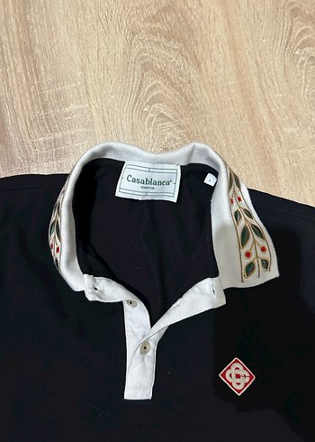 l Beden Erkek Siyah Polo Yaka Düğmeli Tişört casablanca