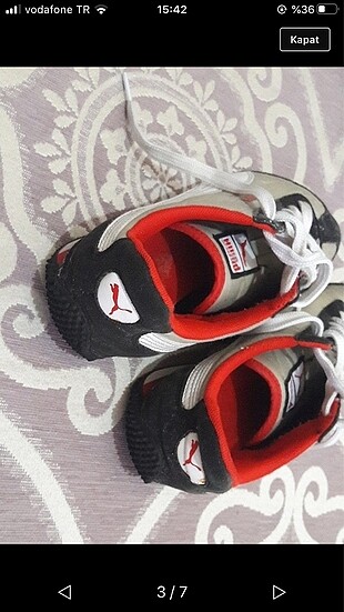37 Beden Puma spor ayakkabısı