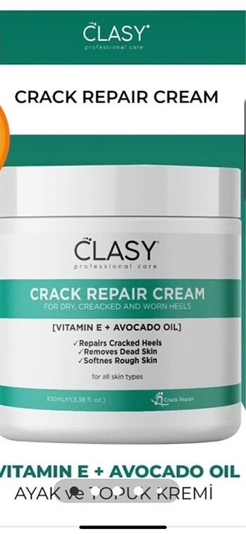 Diğer Clasy çatlak onarıcı krem