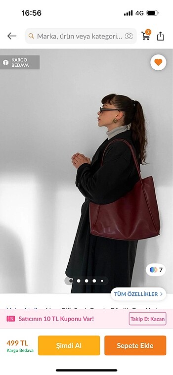 Bordo kadın çanta