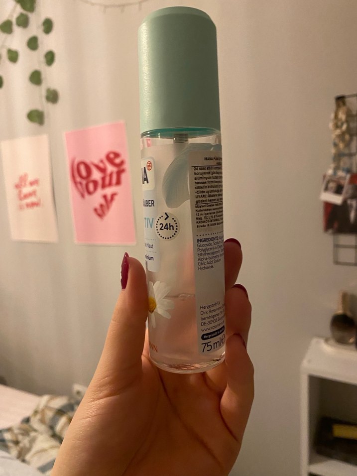 ISANA Hassas Kadın Deodorant Sprey 0% Alüminyum - Görsel 3