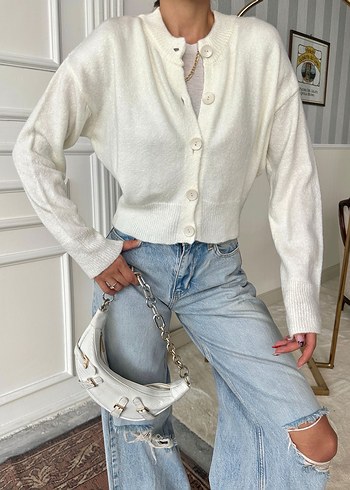 Düğmeli hırka - Görsel 3