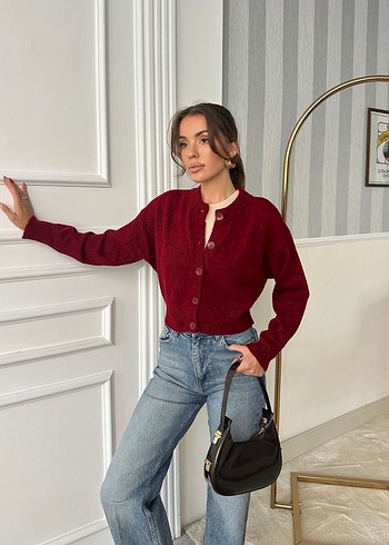 Düğmeli hırka - Görsel 11