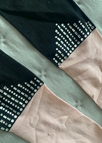 Penti Kız Çocuk Pembe Siyah Külotlu Çorap - Görsel 3