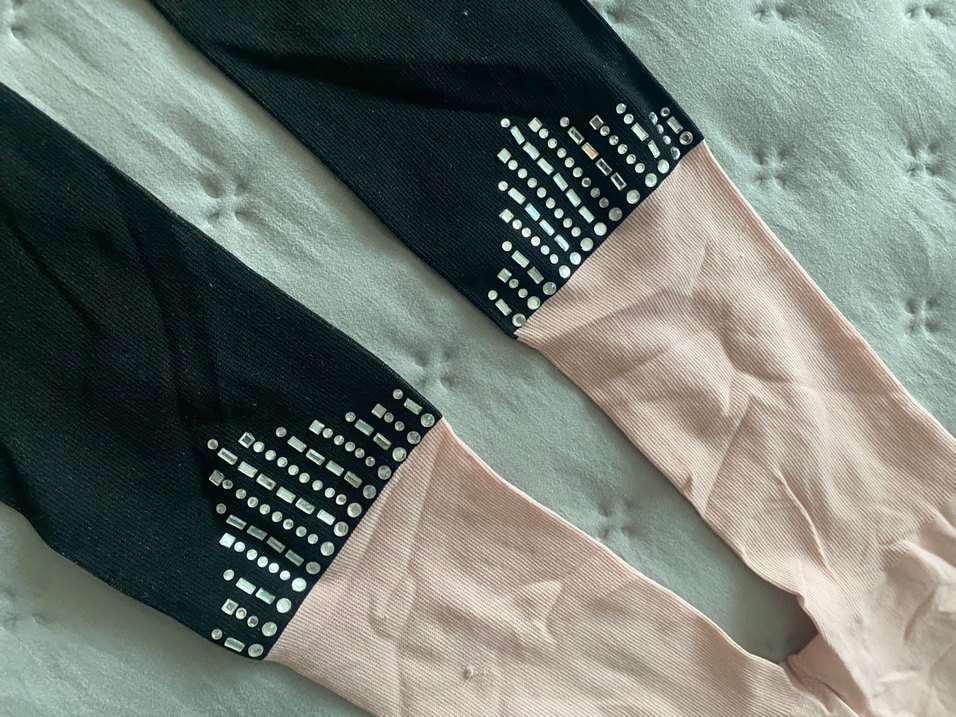 Penti Kız Çocuk Pembe Siyah Külotlu Çorap - Görsel 3