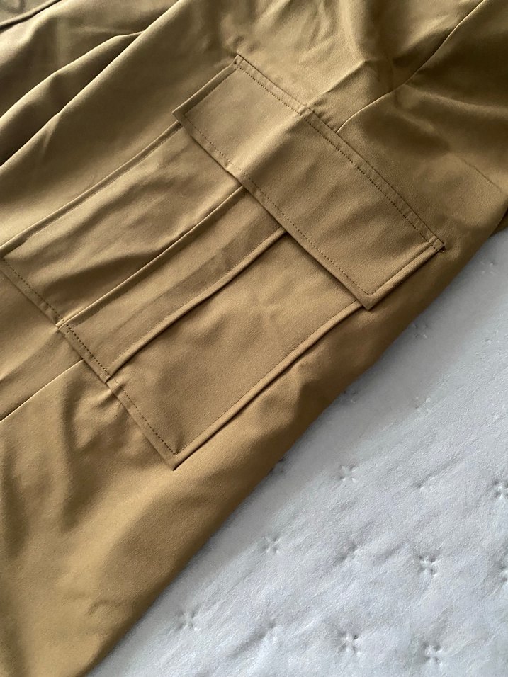 Zara hali  Bol Kesim Kadın Kumaş Pantolon - Görsel 4