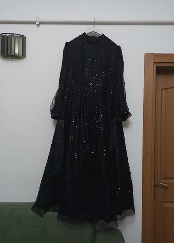 Diğer Uzun Siyah Gotik Kadın Abiye Elbise