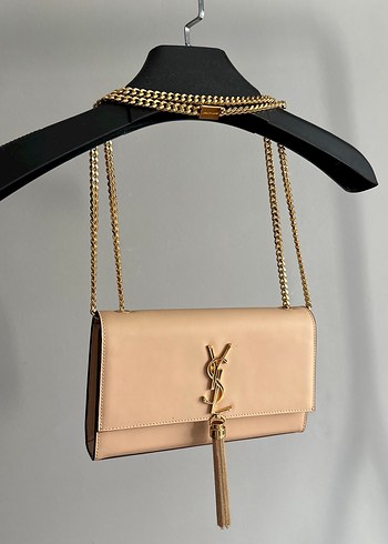 Yves saint laurent Bej Deri Püsküllü Kadın Çanta
