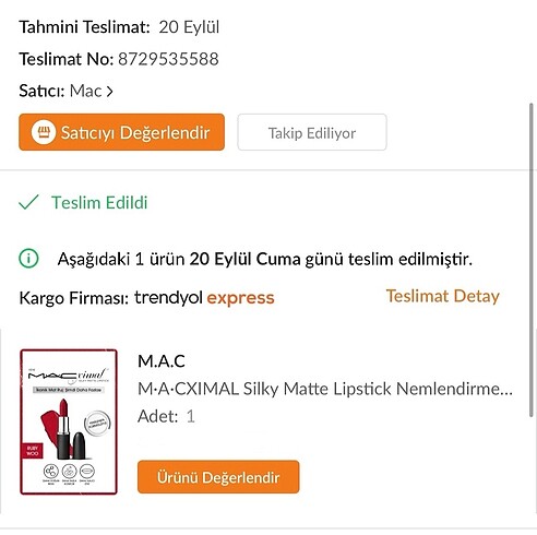  Beden kırmızı Renk MAC RUBY WOO RUJ