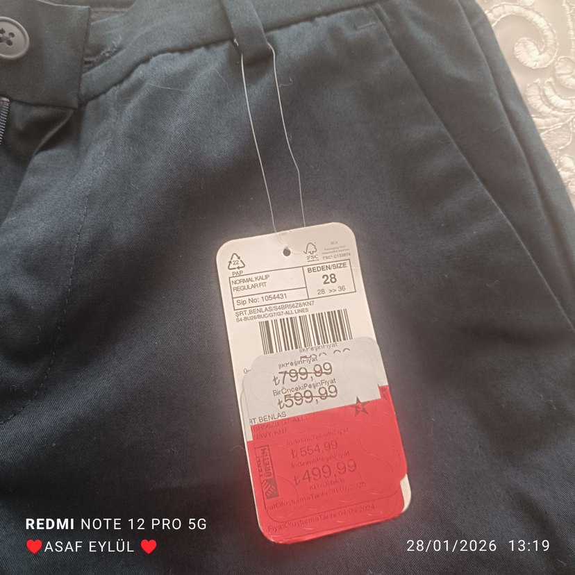 Erkek Lacivert Kemerli Mini Şort - Görsel 2