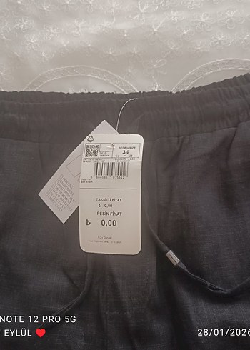 Siyah Keten Erkek Mini Şort - Görsel 2