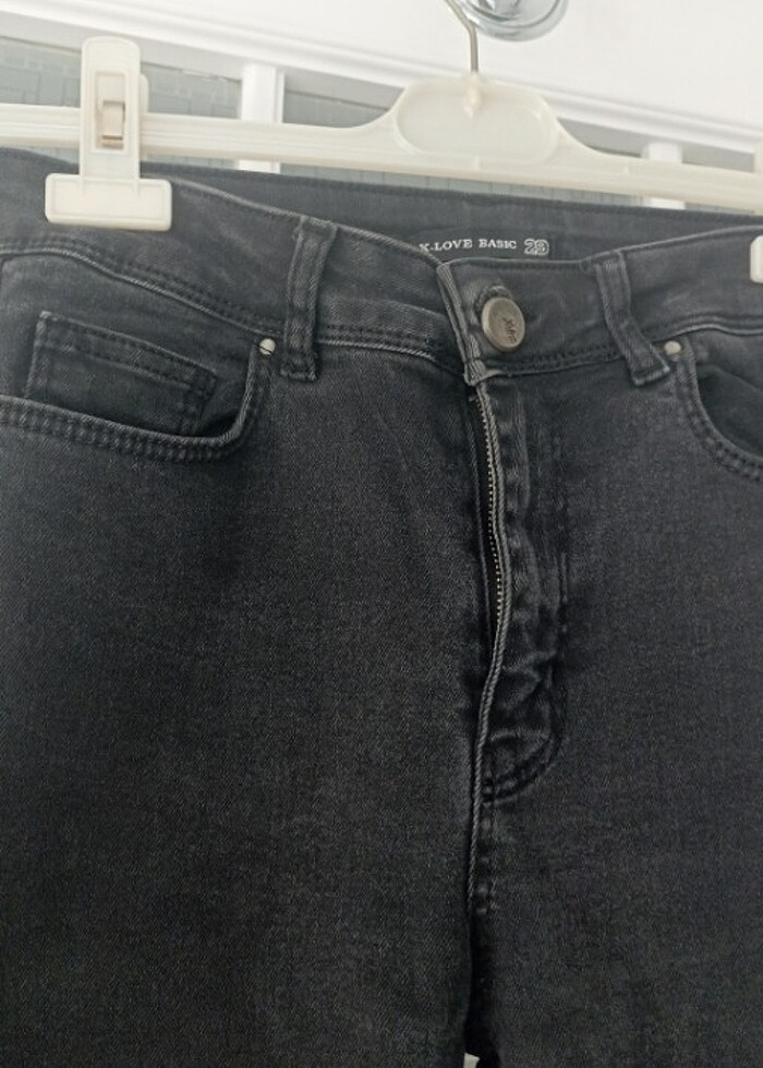 Pantolon siyah kot skinny kadın  - Görsel 2