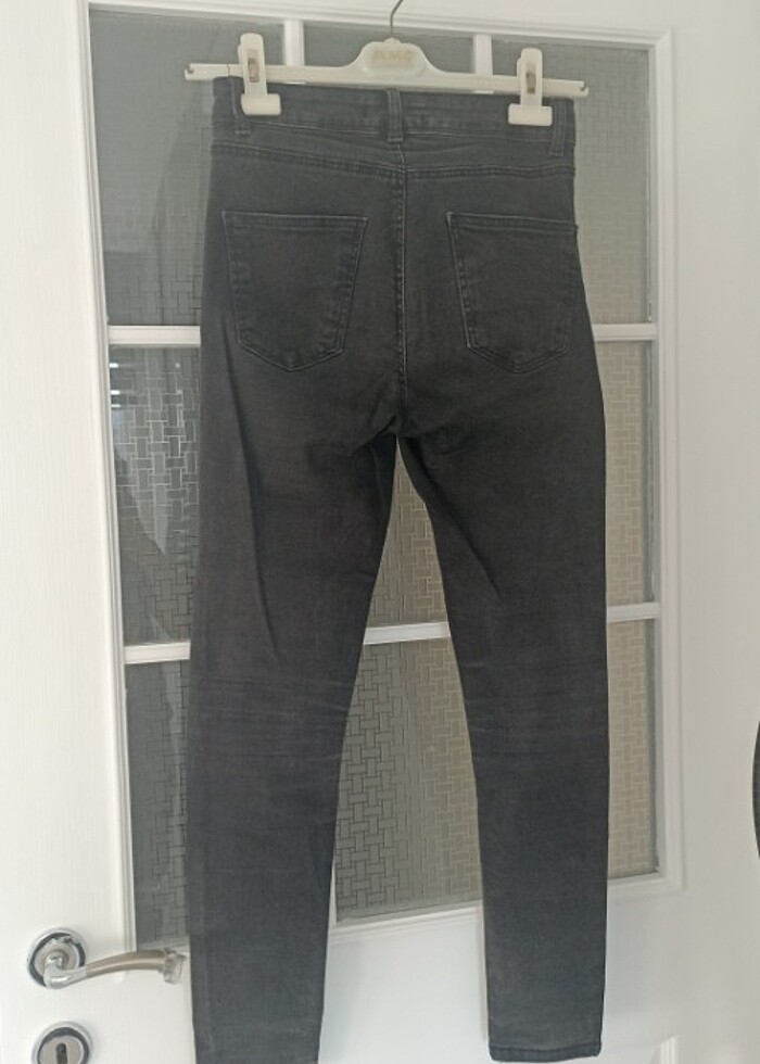 Pantolon siyah kot skinny kadın  - Görsel 3