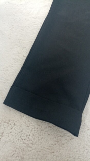 Bol kumaş pantolon beli lastikli kadın - Görsel 5