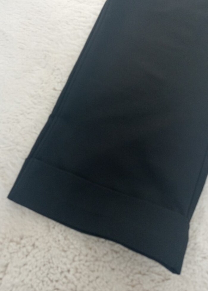 Bol kumaş pantolon beli lastikli kadın  - Görsel 5