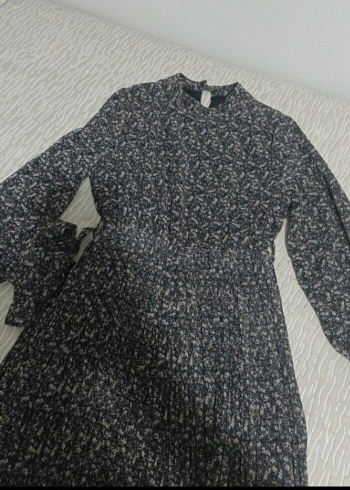 Tesettür elbise çiçek desenli  - Görsel 2