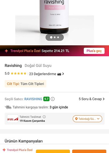 Ravishing Gül Suyu Tonik & Mist 100 ml - Görsel 2