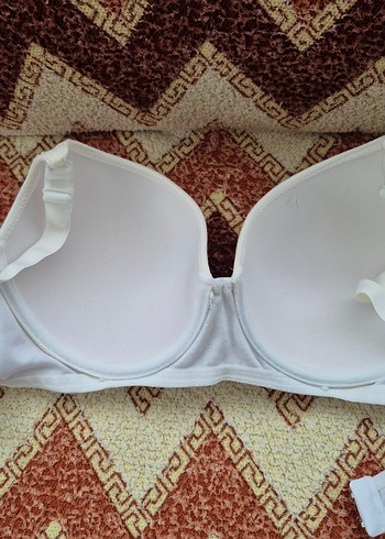 Beyaz Düz Midi Sütyen - Görsel 2