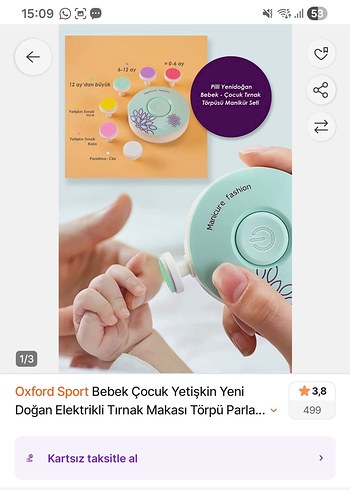 Elektrikli Manikür Seti - Görsel 2