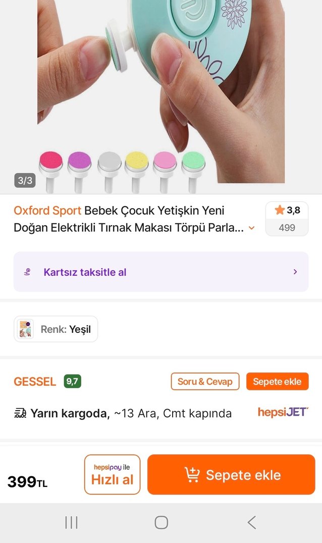 Elektrikli Manikür Seti - Görsel 3